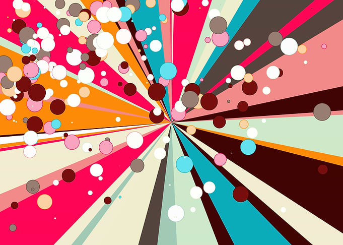 Universe Colorful Lines