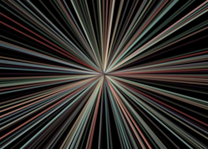 Universe Colorful Lines
