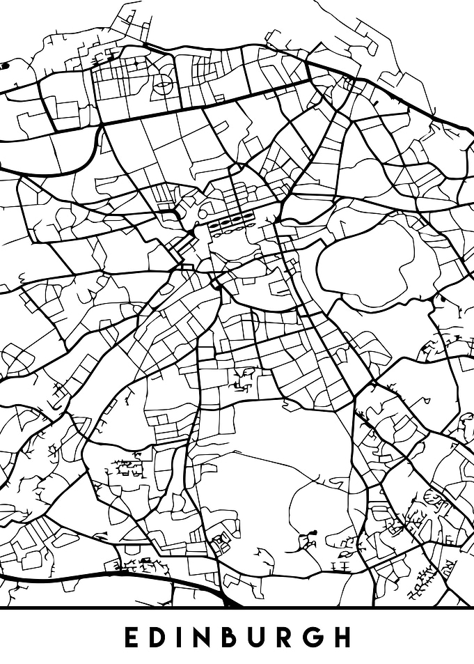 Edinburgh Map Scotland
