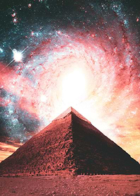 pyramid and galaxy