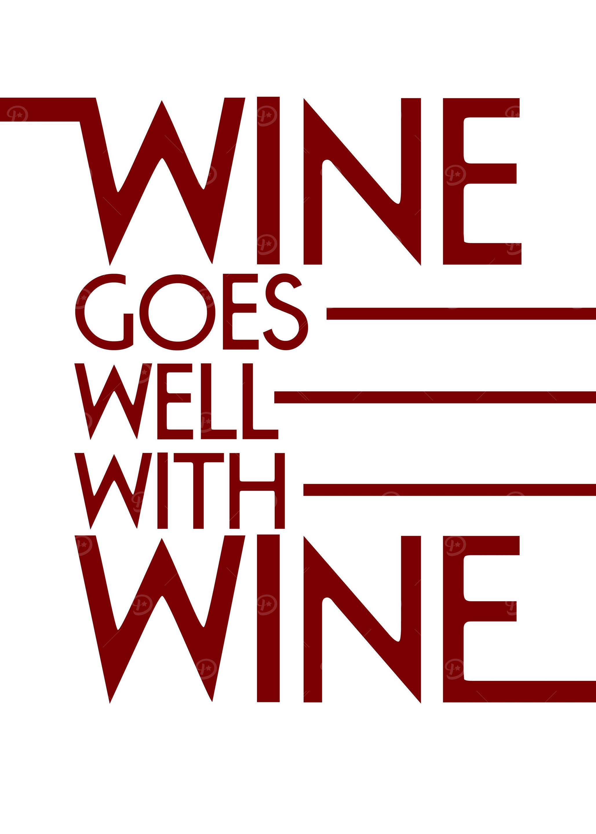Wine art quote wine