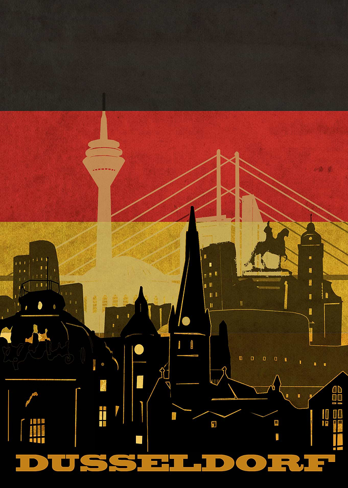 dusseldorf city flag