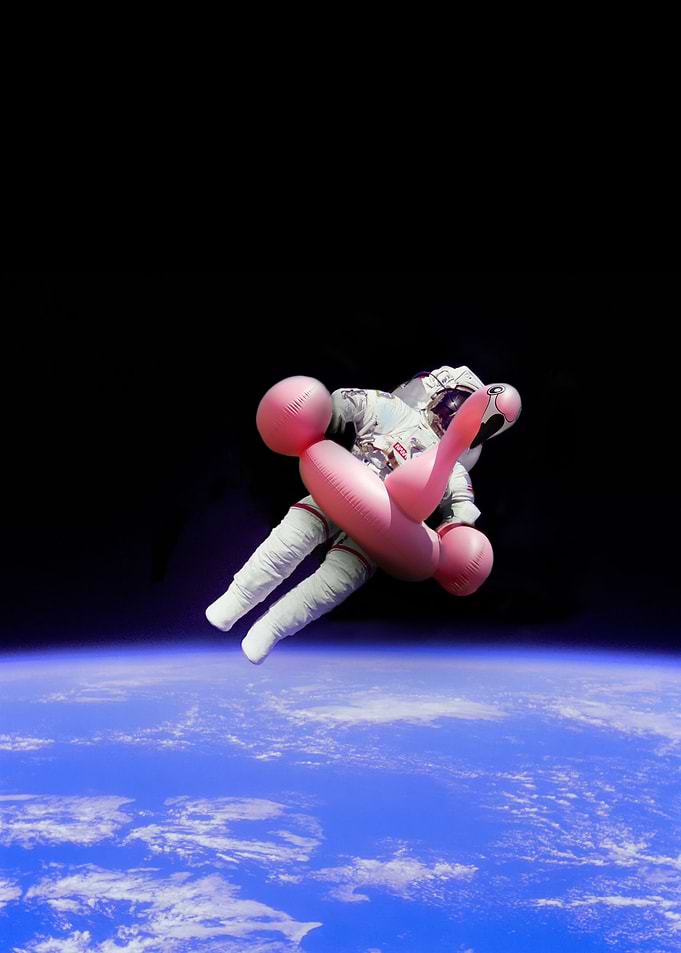 floating in the void