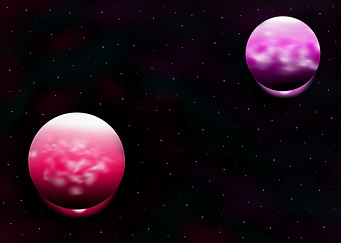 Between planets