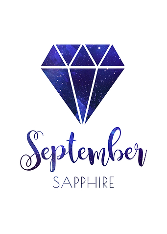 September Sapphire gem