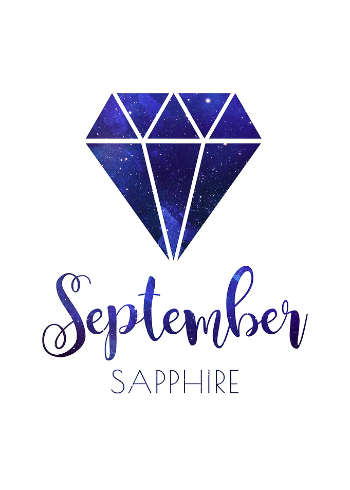 September Sapphire gem