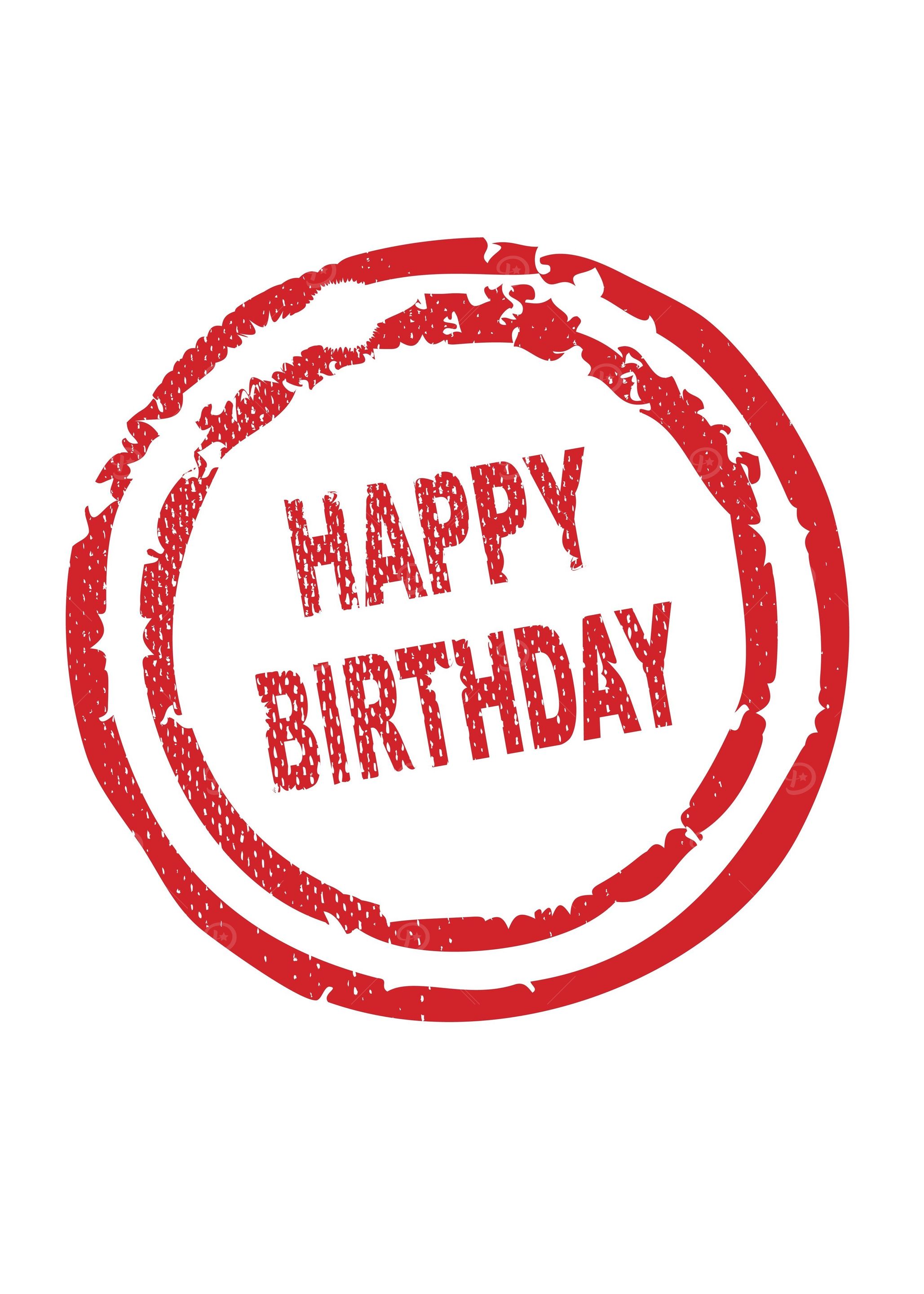 Happy Birthday Stamp