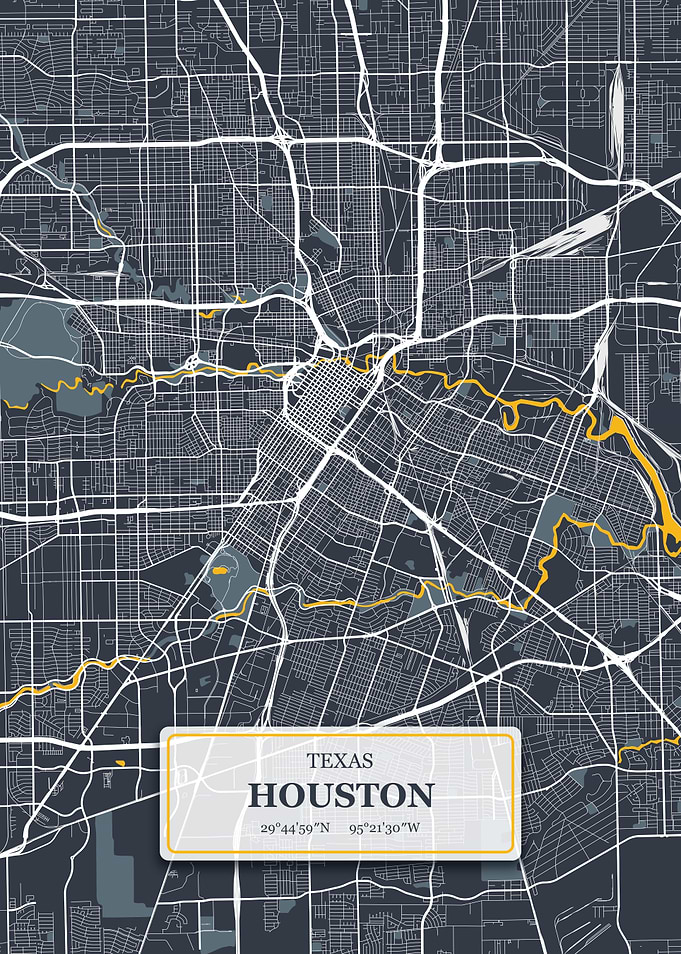 Houston Texas City Map