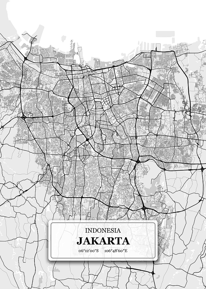 Jakarta Indonesia City Map