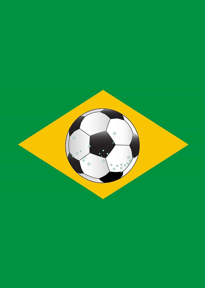 Brazil Football Flag
