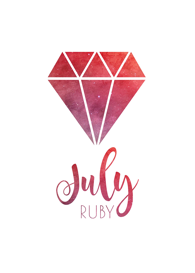 July Ruby Gem Birthstone
