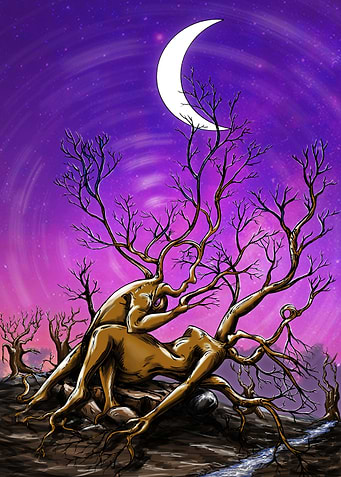 TREES DANCE IN MOONLIGHT