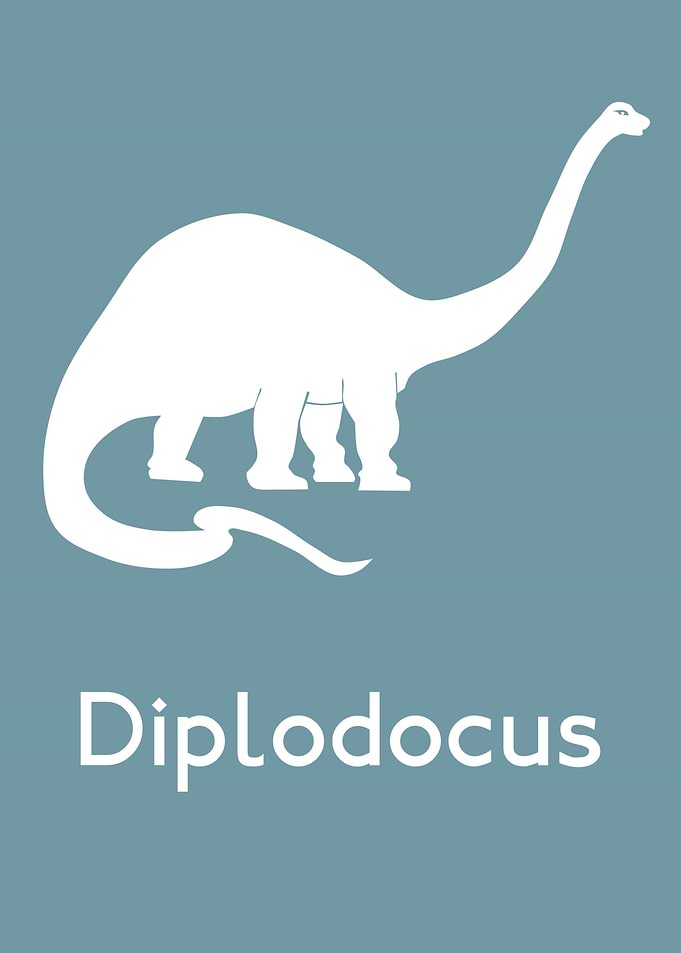 Diplodocus dinosaur art