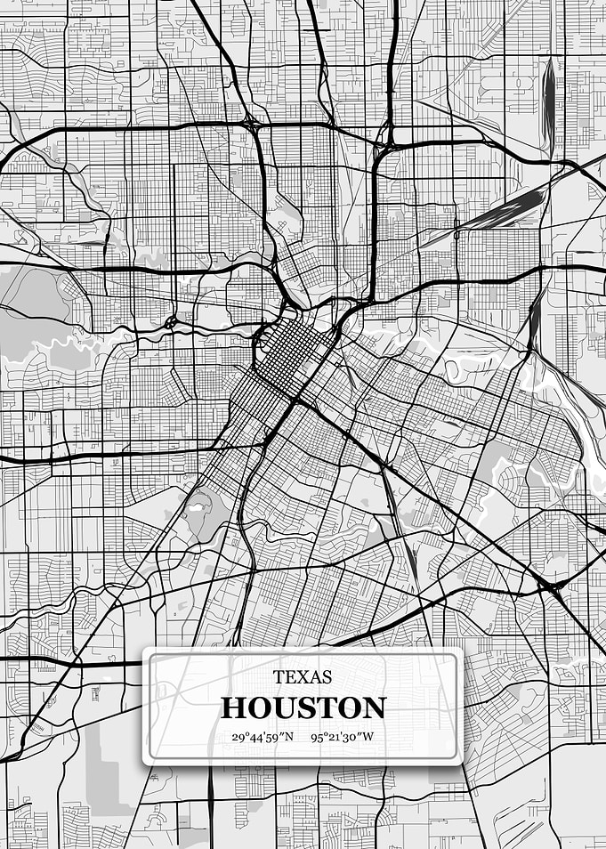 Houston Texas City Map
