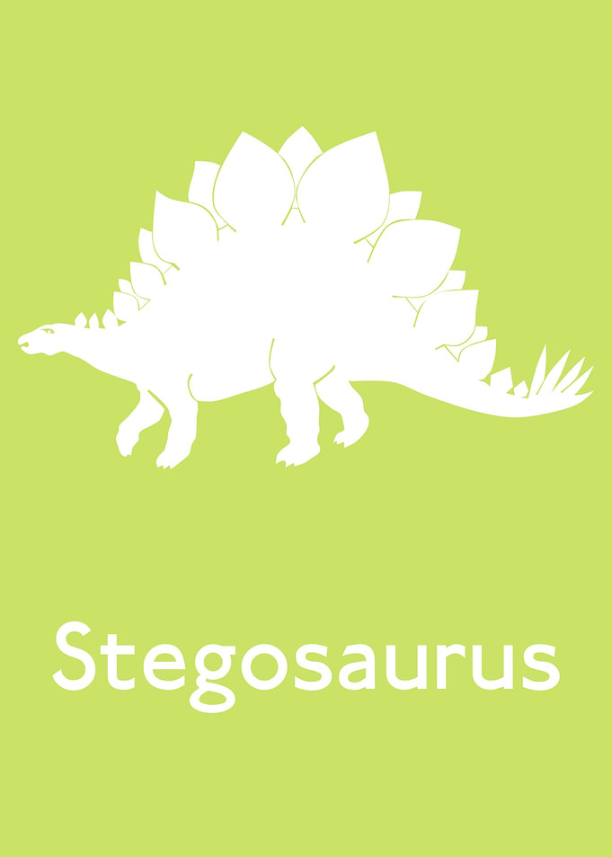Stegosaurus dinosaur art