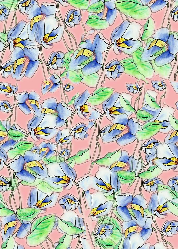 Purple Floral Pattern