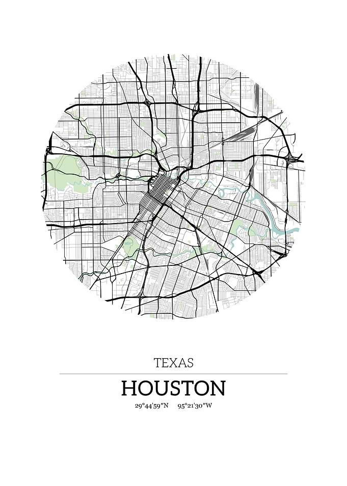 Houston Texas City Map