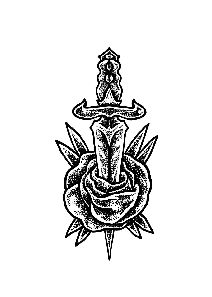 Blade Sword dot work