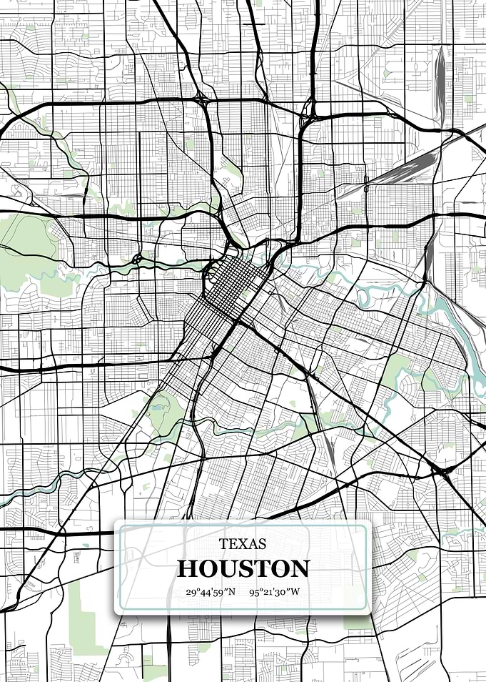 Houston Texas City Map