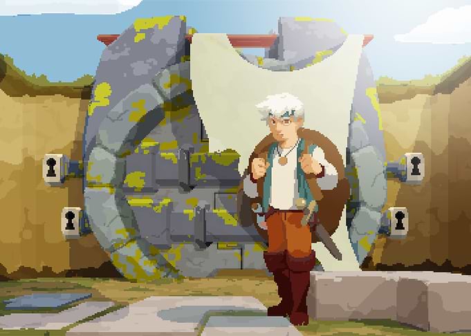 In front of The Gate