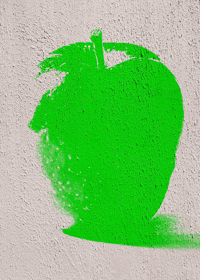 Green Graffiti Apple 07