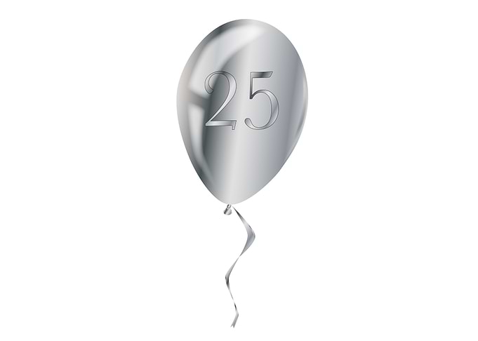 Silver Anniversary Balloon