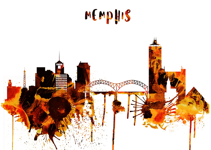 Memphis Tennessee Skyline