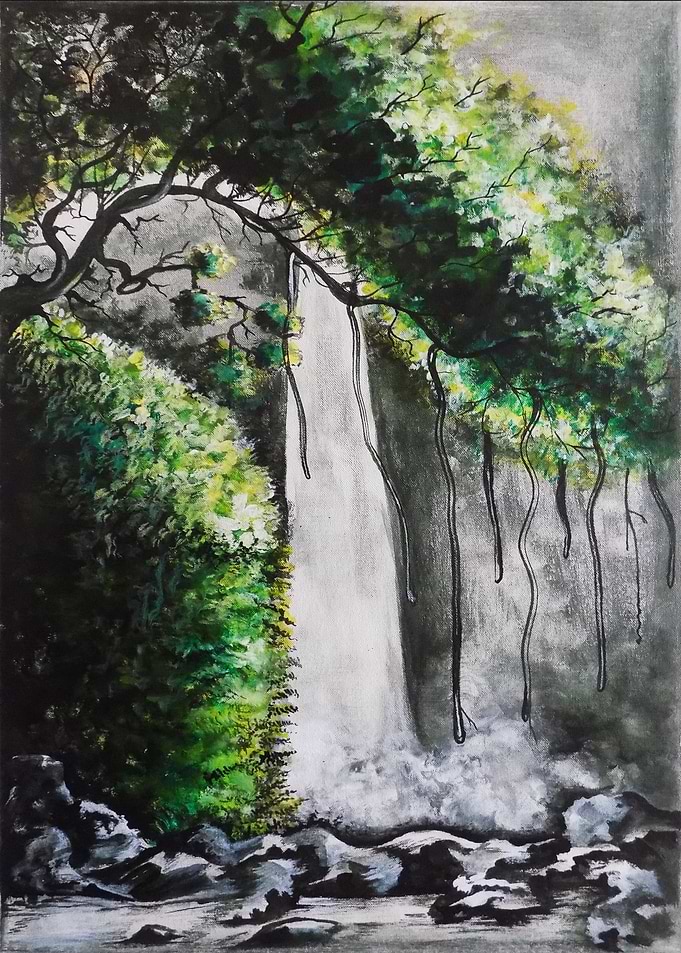 THE WATERFALL FROM HILL