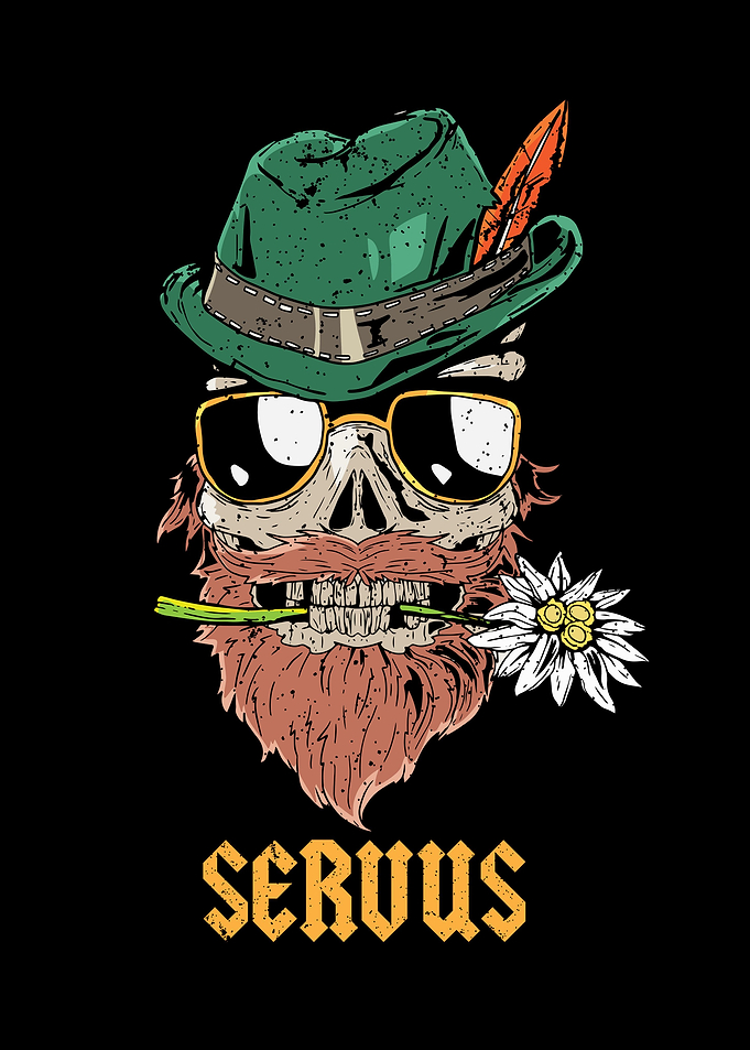 Bavarian Skull Servus