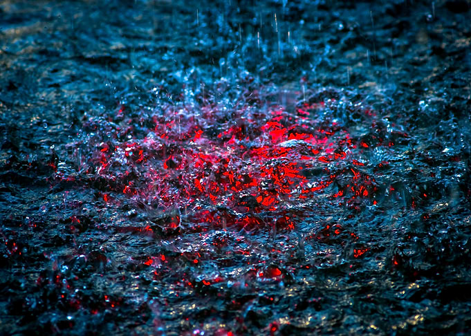 Water Color Red