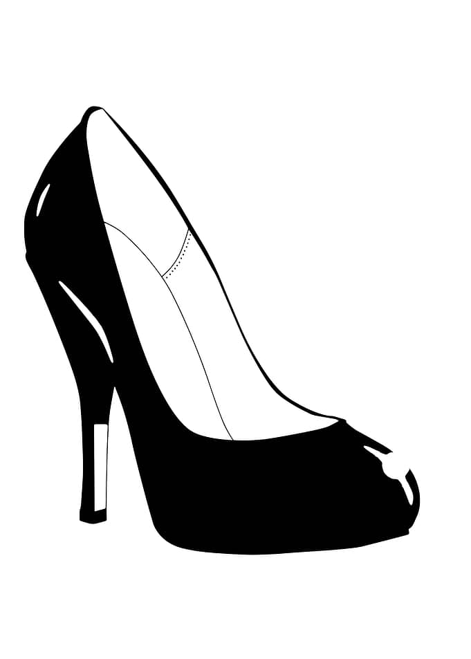 Stiletto Heel Shoe Sketch