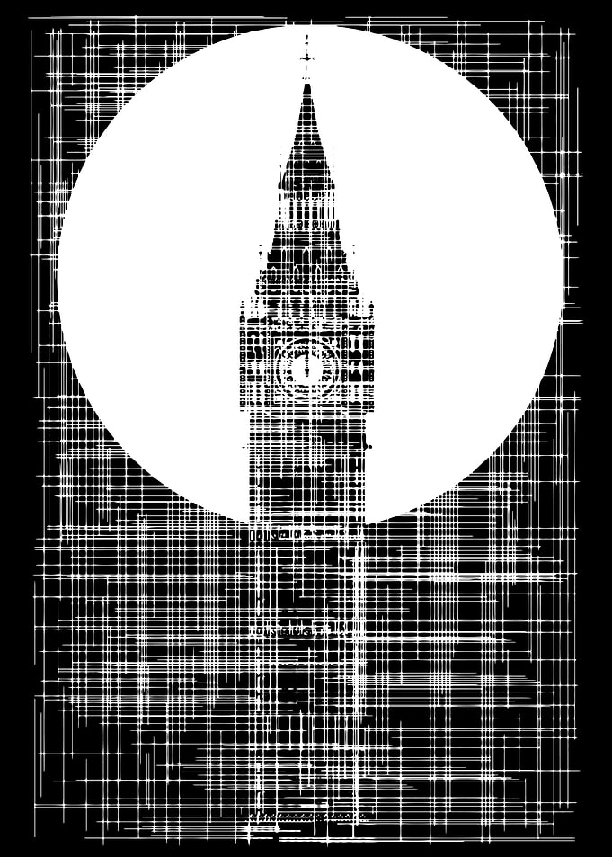 Big Ben Grunge Background