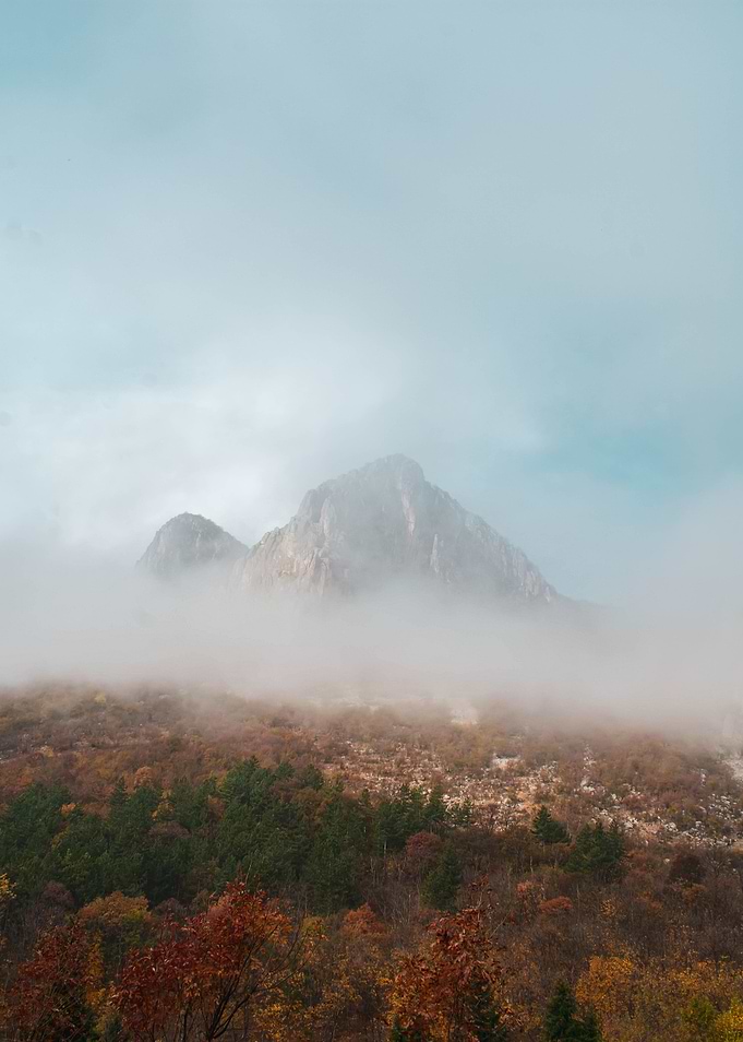The misty mountains
