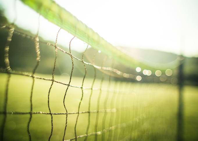 Wet Tennis Net