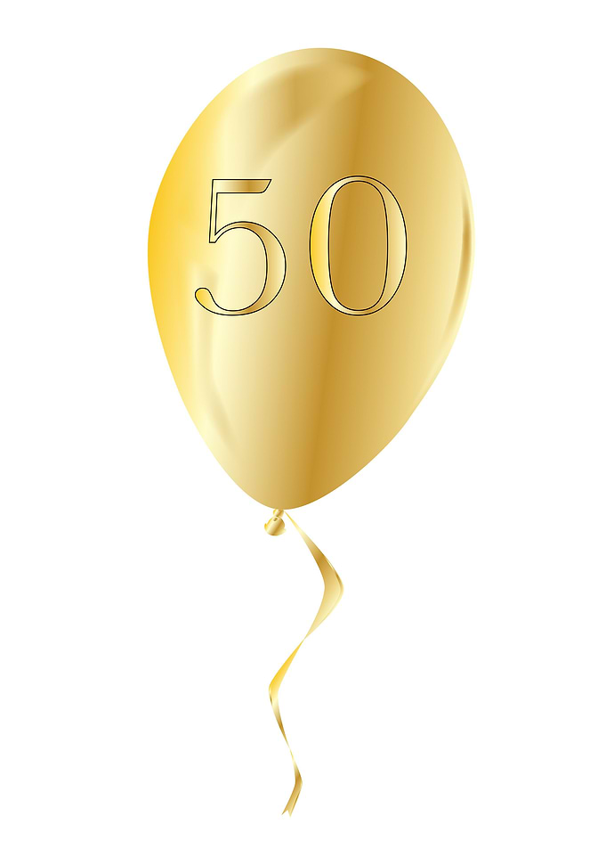 Golden Anniversary Balloon