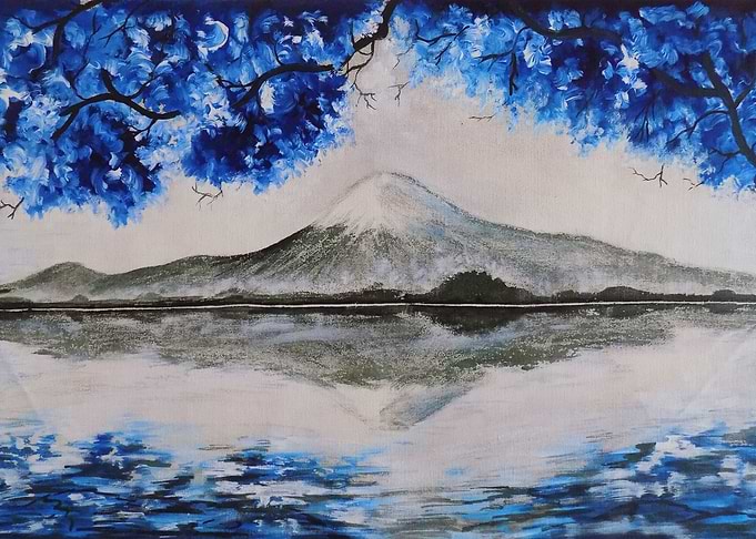 MOUNTAIN AND BLUE FOREST