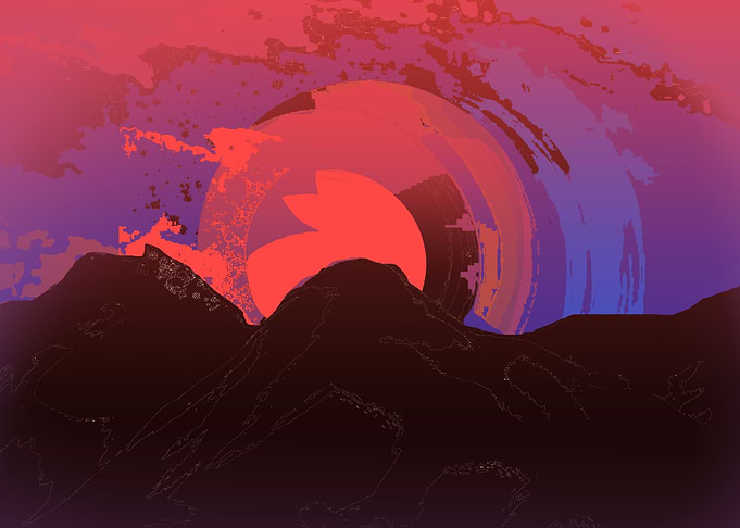 Mars Desert Sunrise