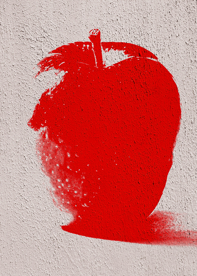 Red Graffiti Apple 07