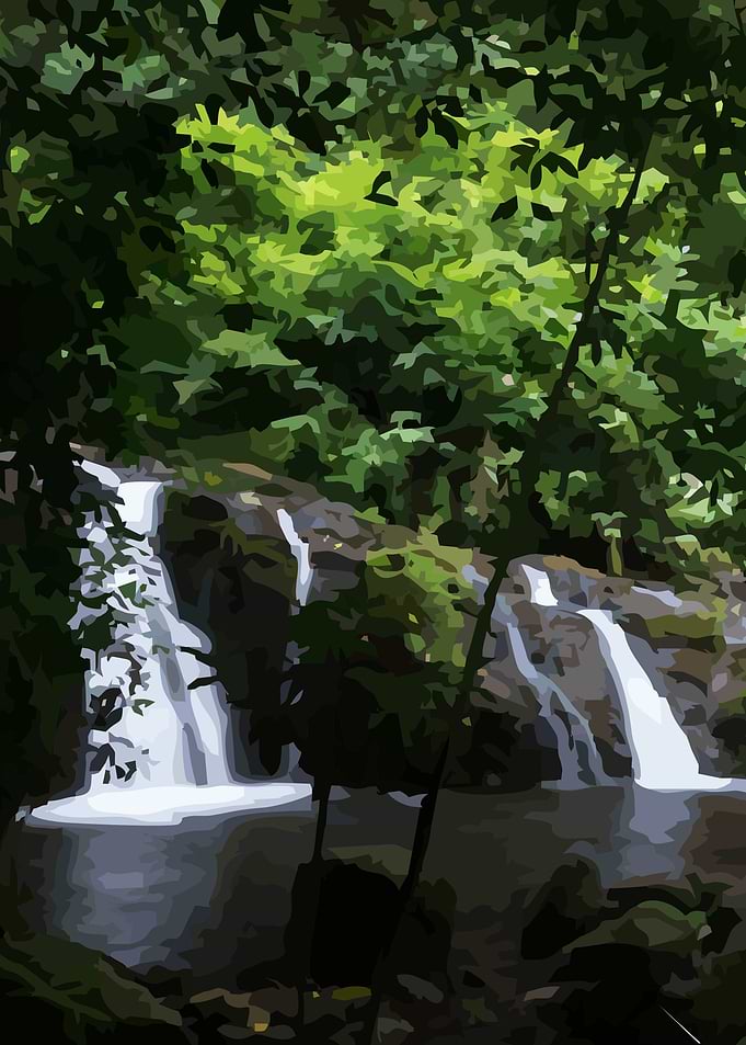 Forest Waterfall