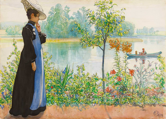 Karin at the Shore 1908