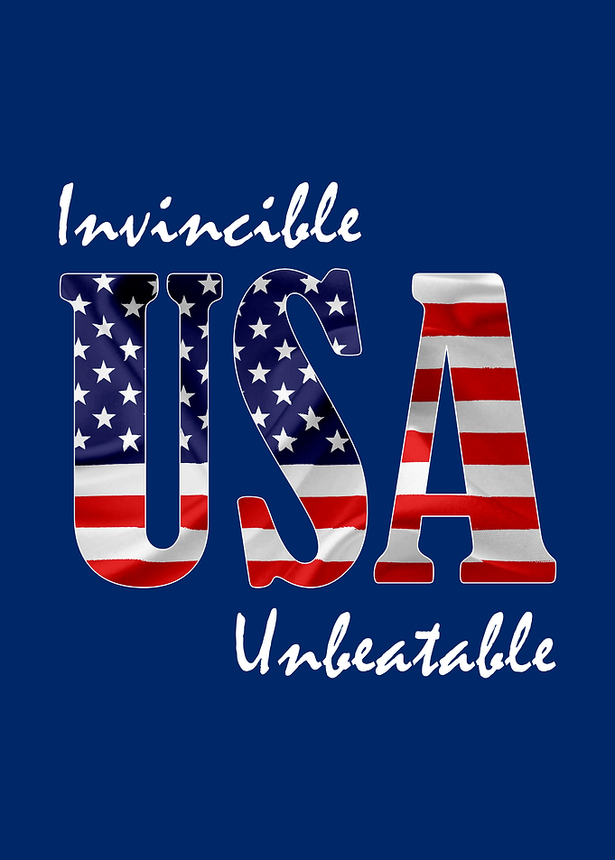 Invincible USA on blue
