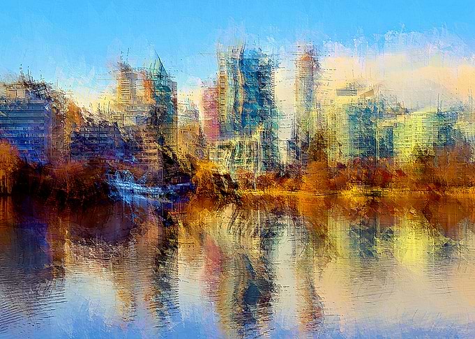 Urban Lake View