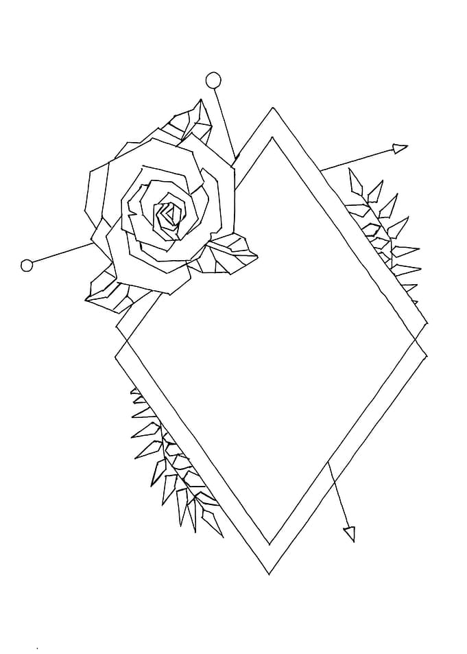 flower rose frame