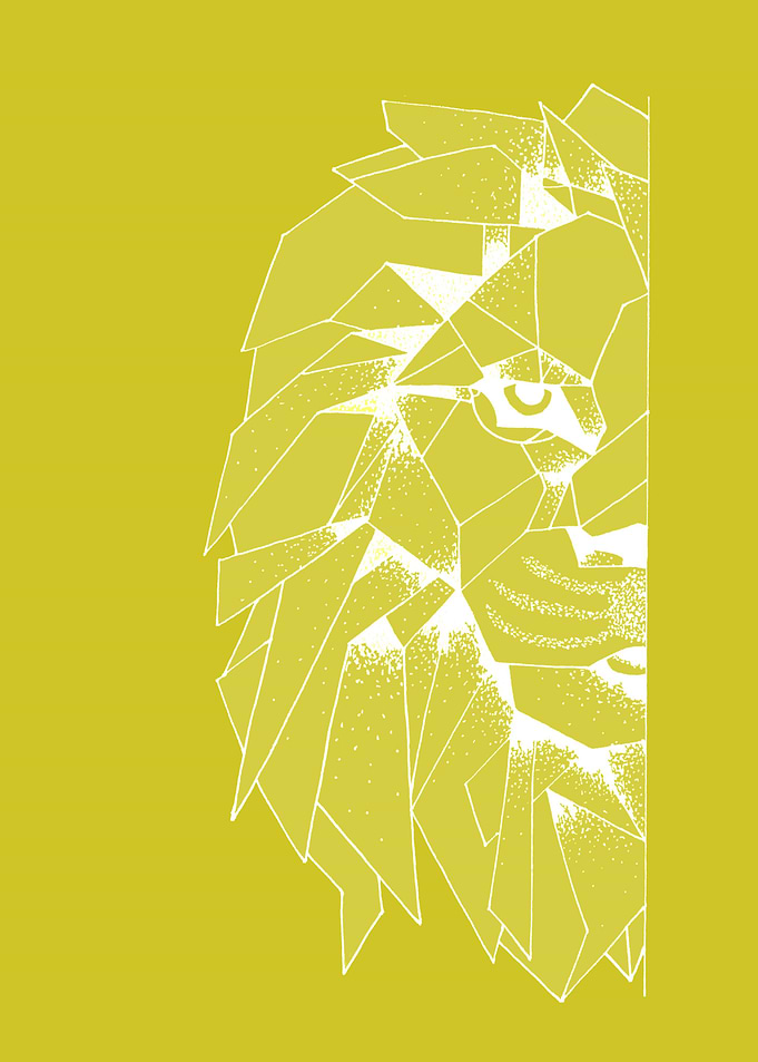 lion head yellow