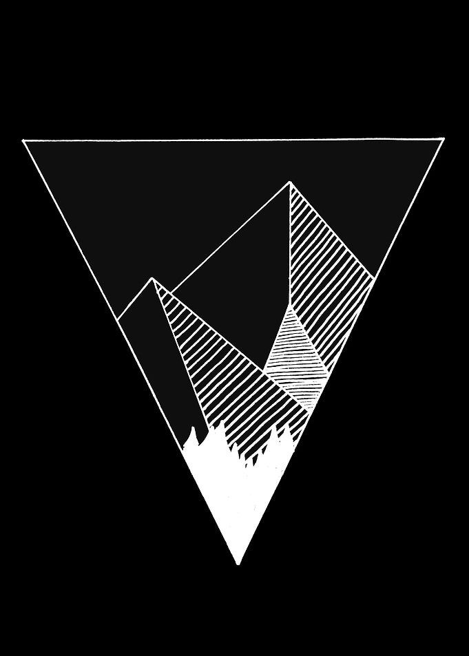 triangle mountains black