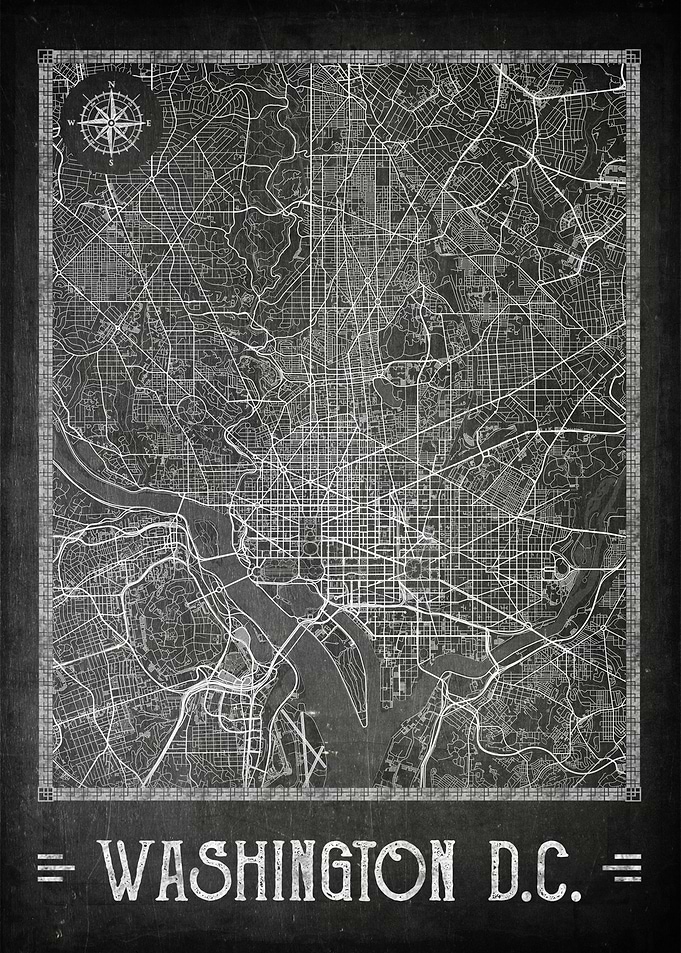 Washington DC map