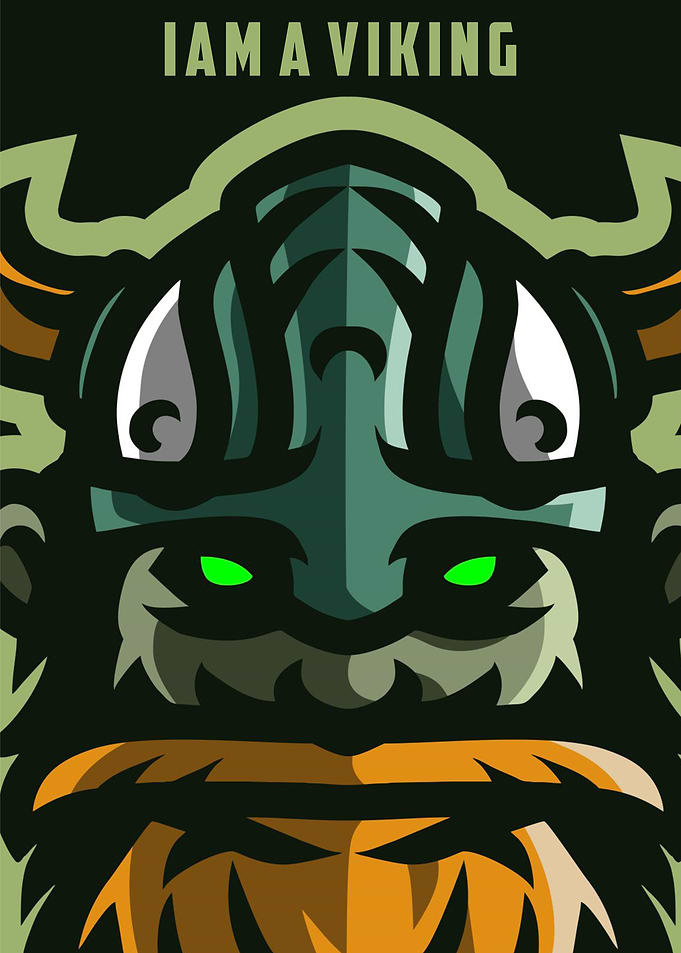 I am a viking poster