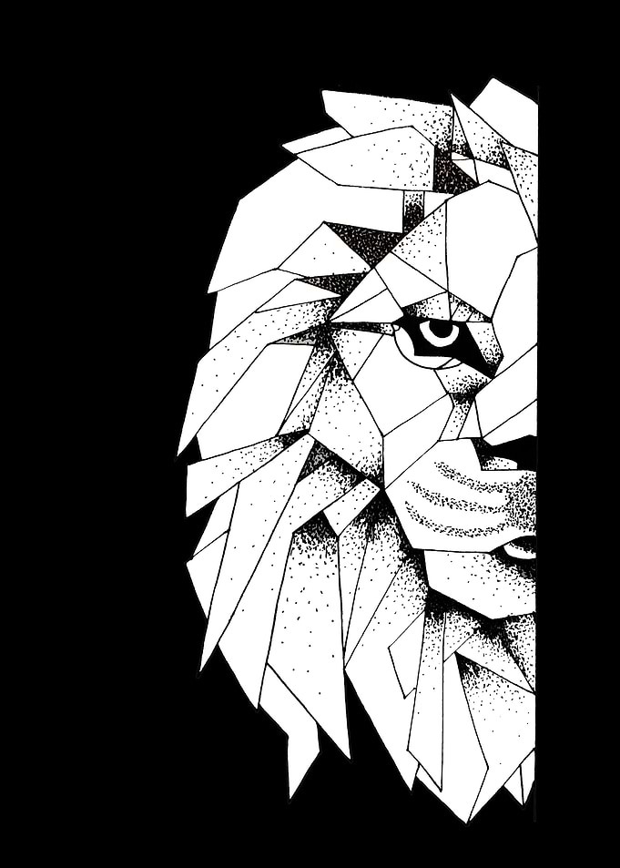 lion head black