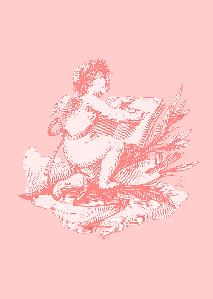 Pink cherub