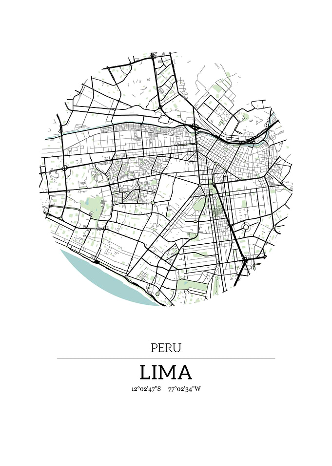 Lima Peru City Map